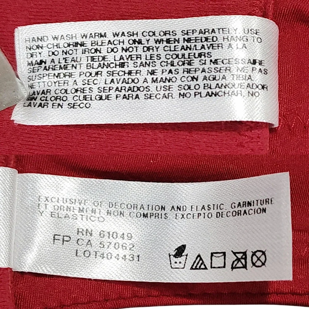Wacoal Bra 34C Womens Red Underwire Lace Trim Full Coverage 855213 Lingerie
